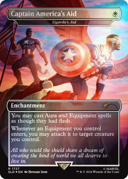 Secret Lair Drop Secret Lair x Marvels Captain America Rainbow Foil Edition - Magic: The Gathering Sealed