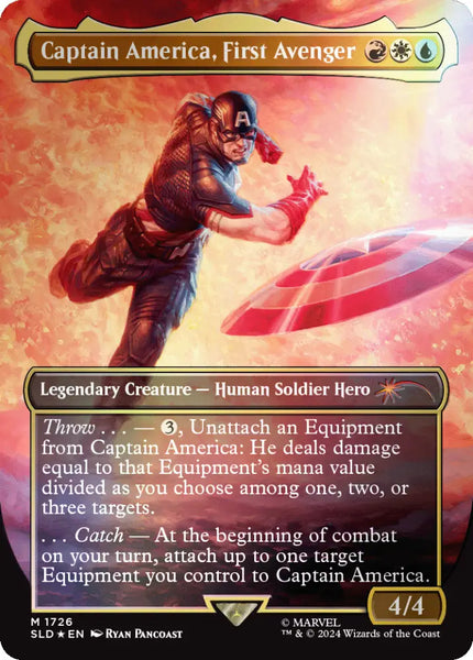 MTG マーベル Captain America Rainbow-Foil Secret Lair Drop Secret Lair x Marvels Captain America Rainbow
