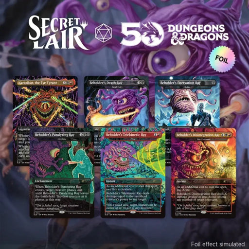 Secret Lair x Dungeons & Dragons®: Death is In the Eyes of the Beholder II Rainbow Foil Edition - Magic: The Gathering