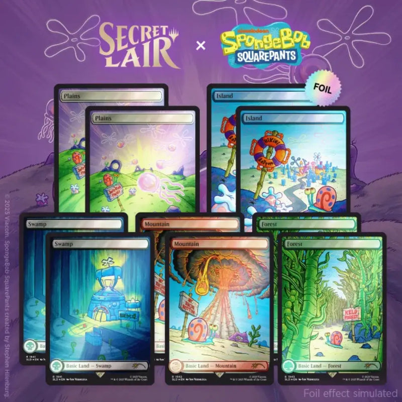 Secret Lair x SpongeBob SquarePants: Lands Under the Sea Rainbow Foil Edition - Magic: The Gathering Sealed