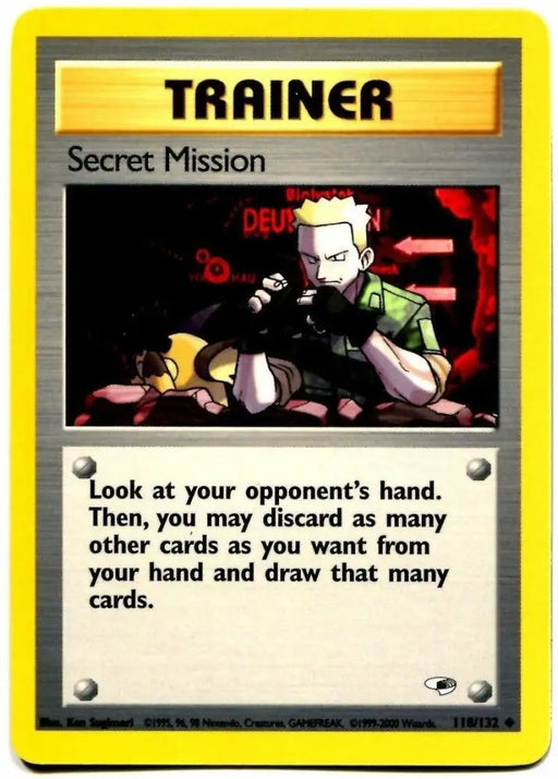 Secret Mission (118/132) [Gym Heroes Unlimited] - Pokemon Single