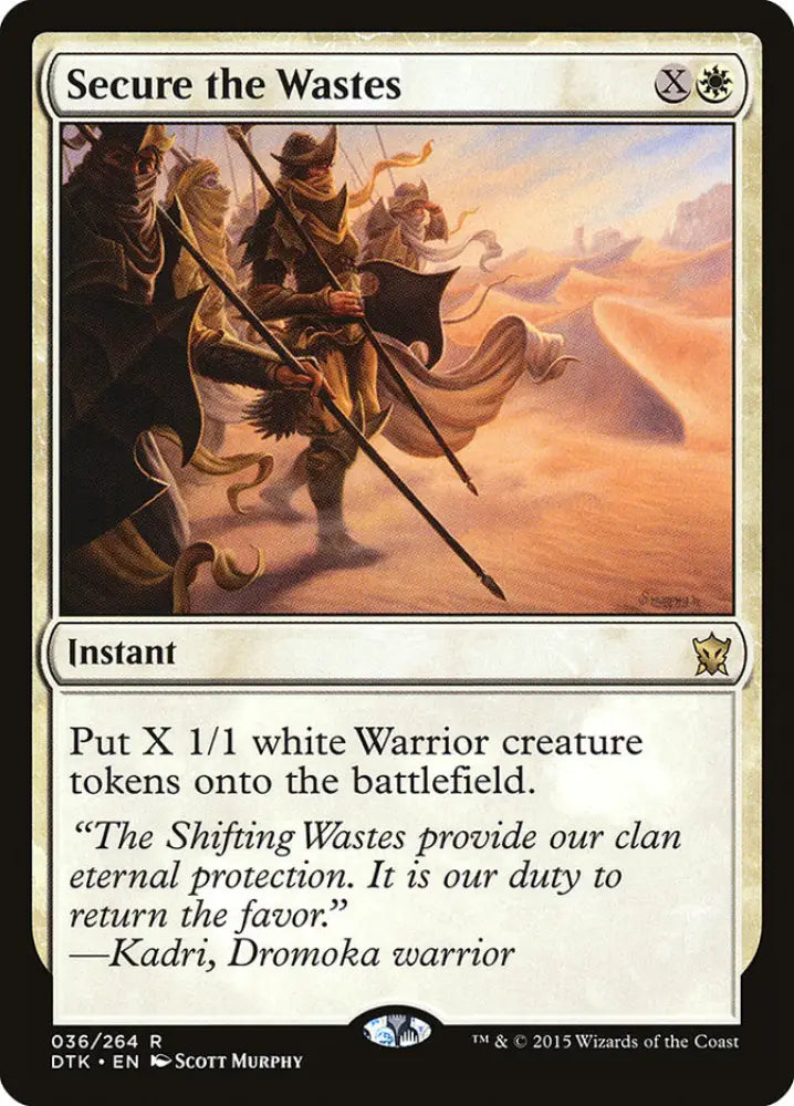 Secure the Wastes [Dragons of Tarkir] - MTG Single