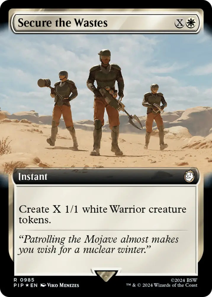 Secure the Wastes (Extended Art) (Surge Foil) [Fallout] - MTG Single