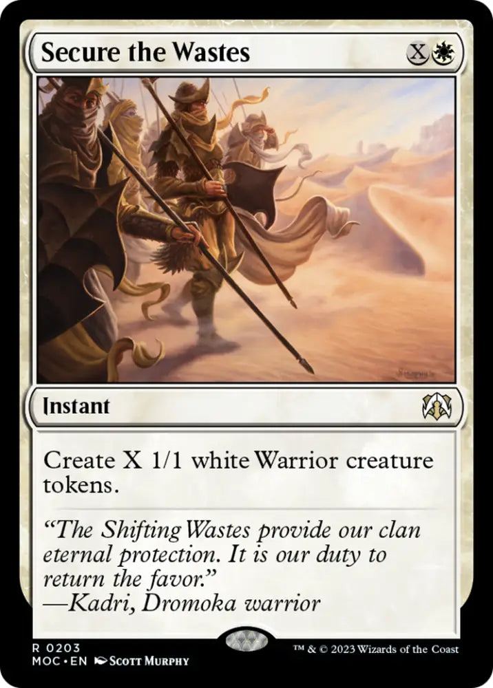 Secure the Wastes [March of the Machine Commander] - MTG Single