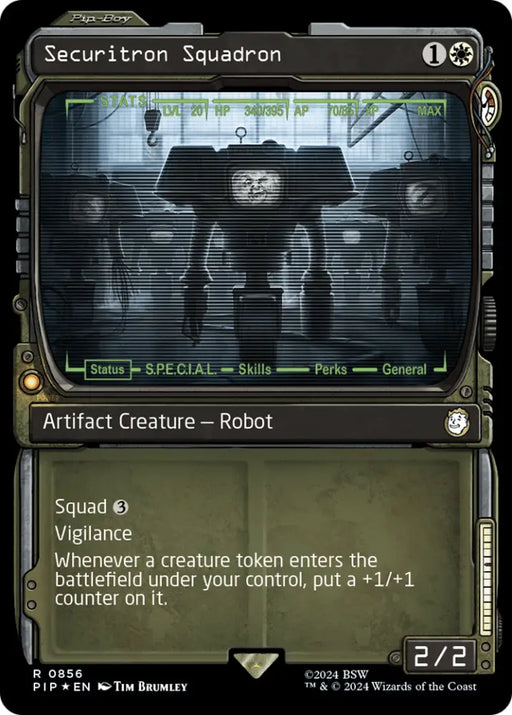 Securitron Squadron (Showcase) (Surge Foil) [Fallout] - MTG Single
