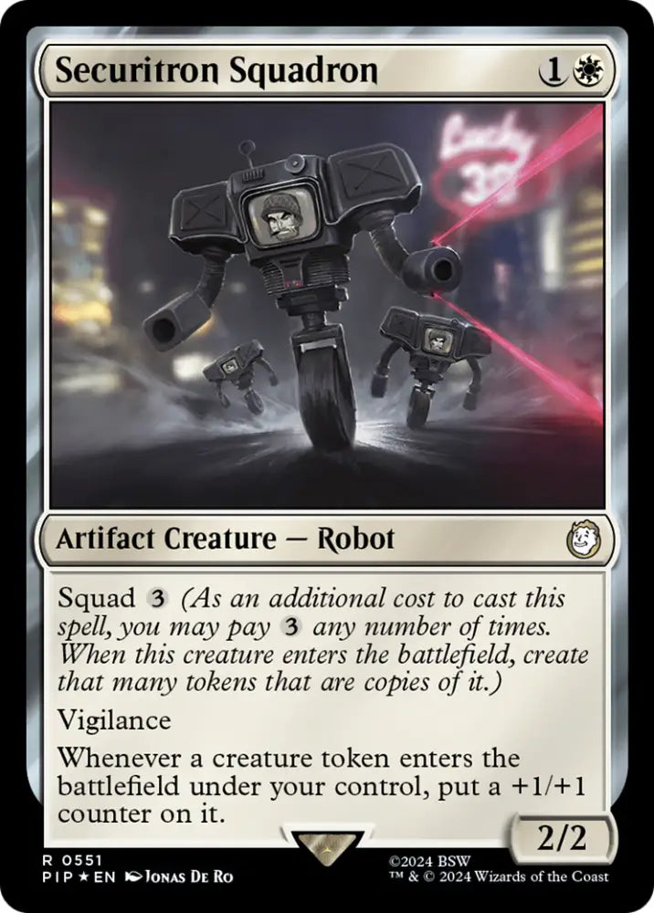 Securitron Squadron (Surge Foil) [Fallout] - MTG Single