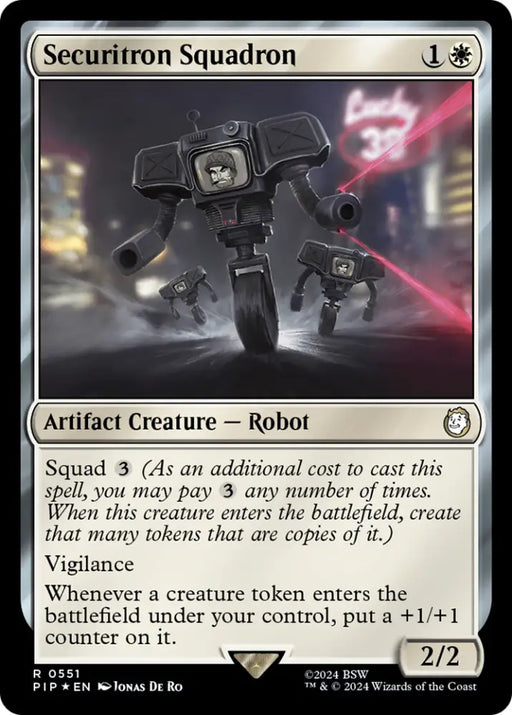 Securitron Squadron (Surge Foil) [Fallout] - MTG Single