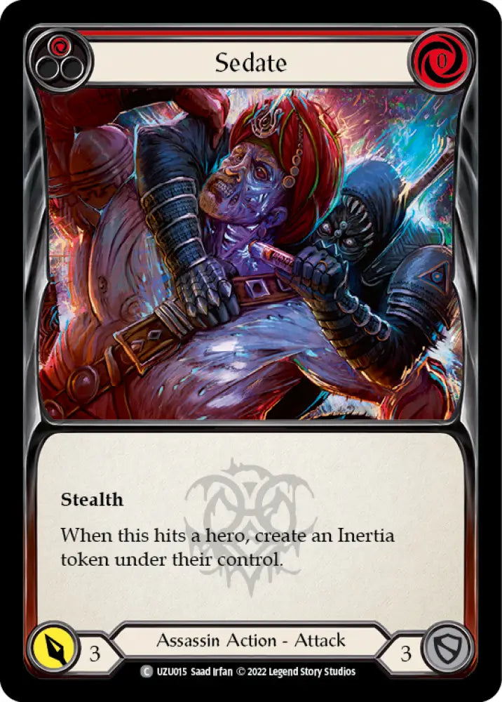Sedate (Red) [Outsiders] (Uzuri Blitz Deck) - Flesh And Blood Single