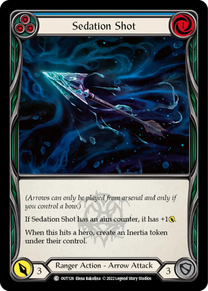 Sedation Shot (Blue) [Outsiders] Rainbow Foil - Flesh And Blood Single