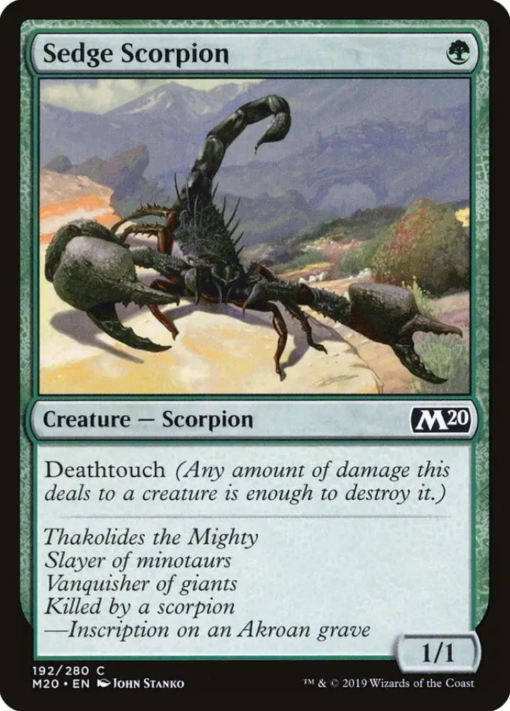 Sedge Scorpion [Core Set 2020] - MTG Single