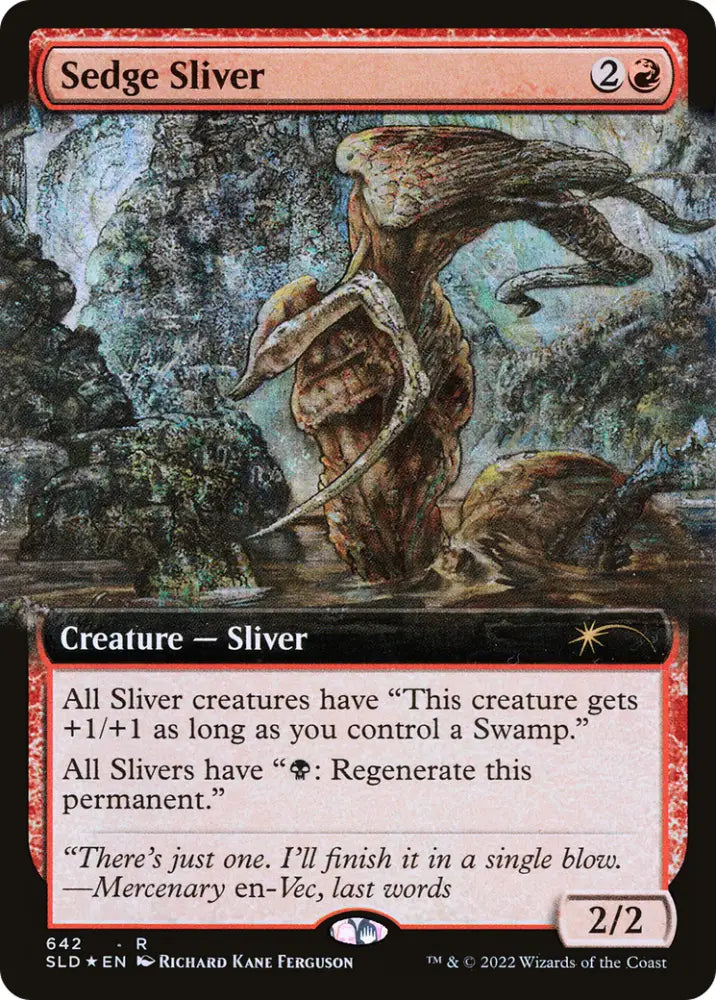 Sedge Sliver (Extended Art) [Secret Lair Drop Promos] - MTG Single