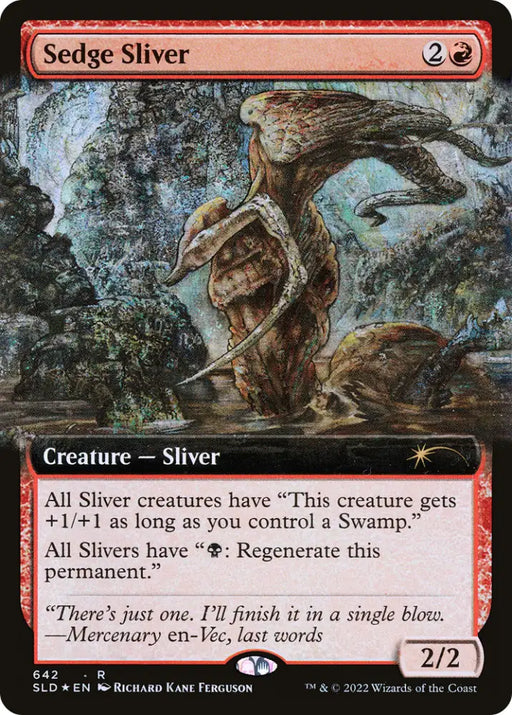 Sedge Sliver (Extended Art) [Secret Lair Drop Promos] - MTG Single
