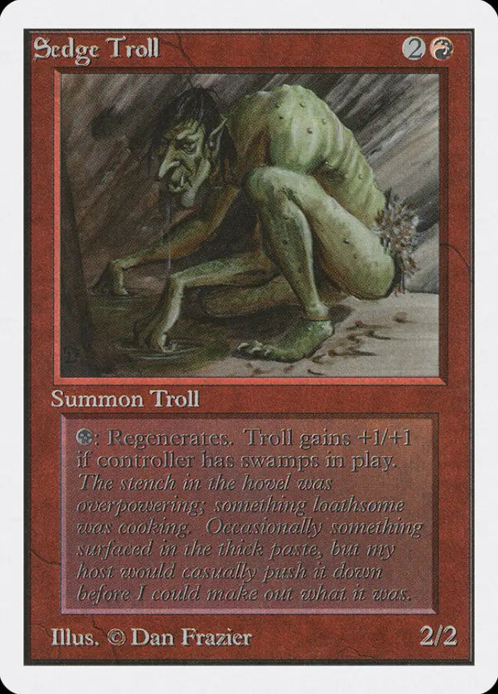 Sedge Troll [Unlimited Edition] - MTG Single