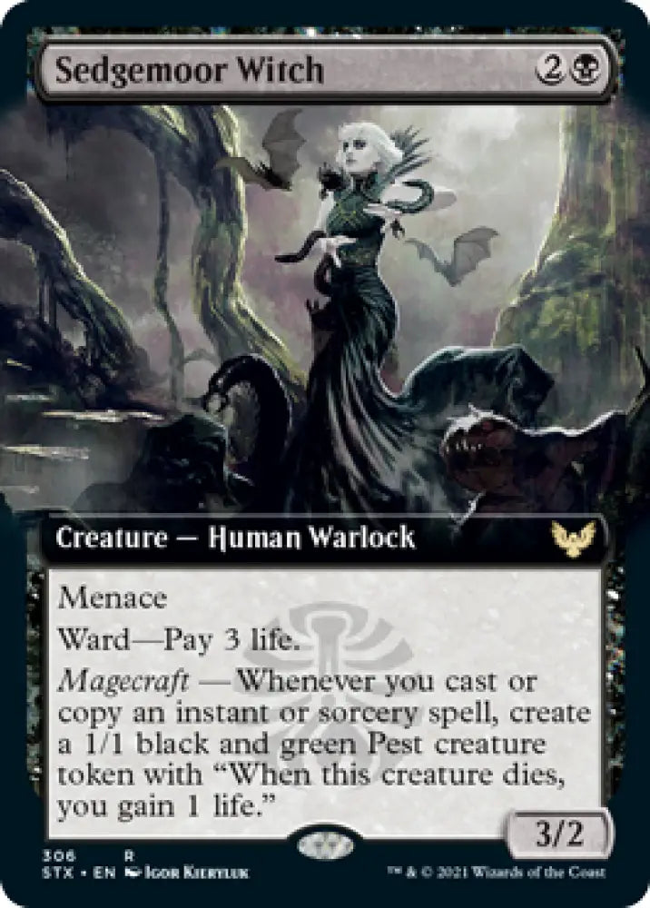 Sedgemoor Witch (Extended Art) [Strixhaven: School of Mages] - MTG Single