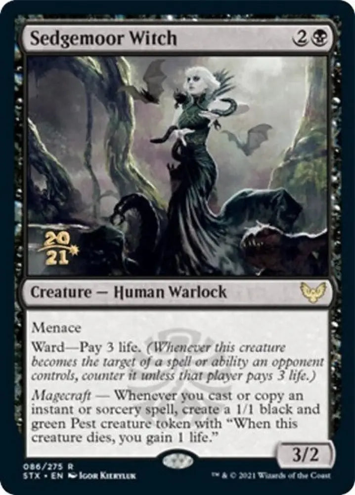 Sedgemoor Witch [Strixhaven: School of Mages Prerelease Promos] - MTG Single