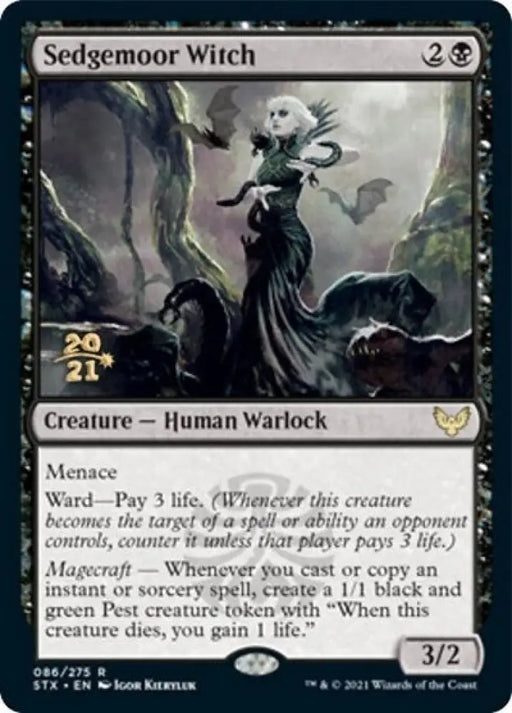 Sedgemoor Witch [Strixhaven: School of Mages Prerelease Promos] - MTG Single