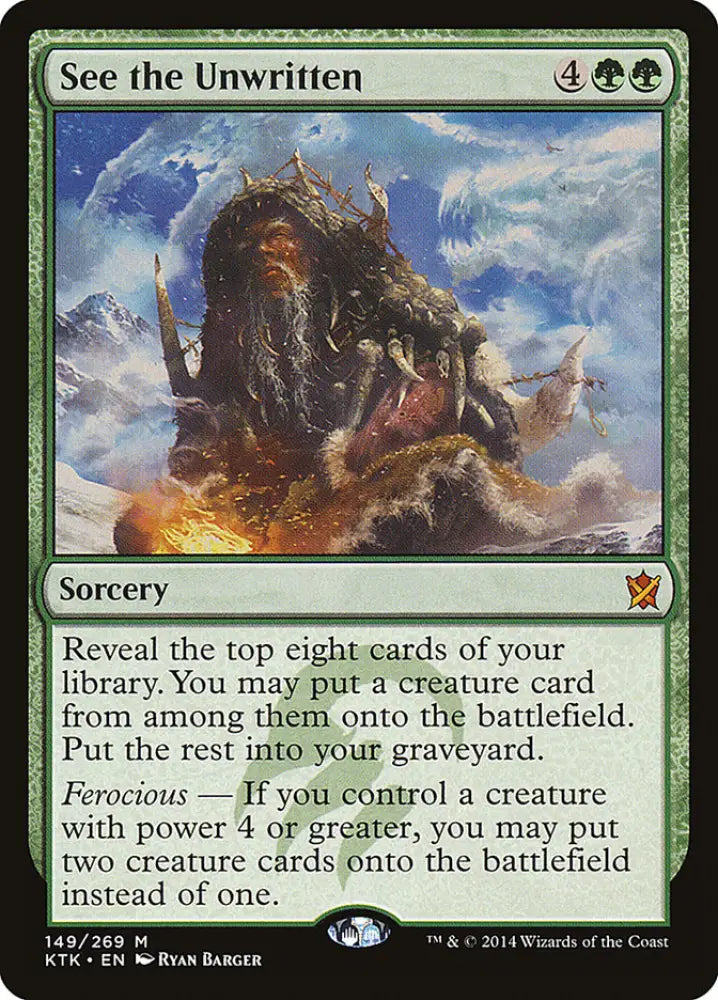 See the Unwritten [Khans of Tarkir] - MTG Single