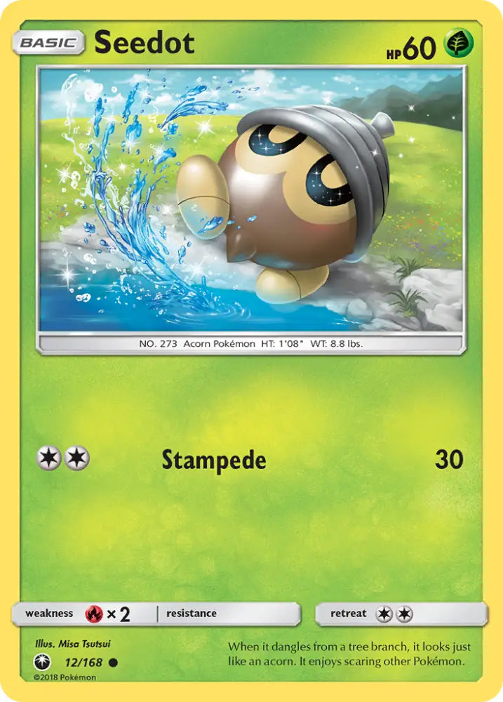 Seedot (12/168) [Sun & Moon: Celestial Storm] - Pokemon Single