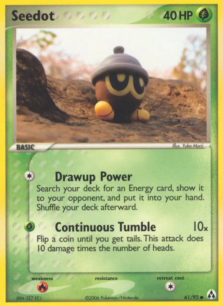 Seedot (61/92) [EX: Legend Maker] - Pokemon Single