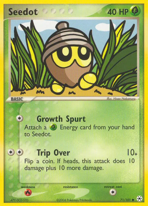Seedot (71/101) [EX: Hidden Legends] - Pokemon Single