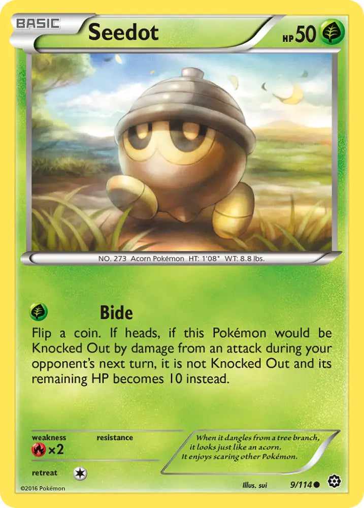 Seedot (9/114) [XY: Steam Siege] - Pokemon Single