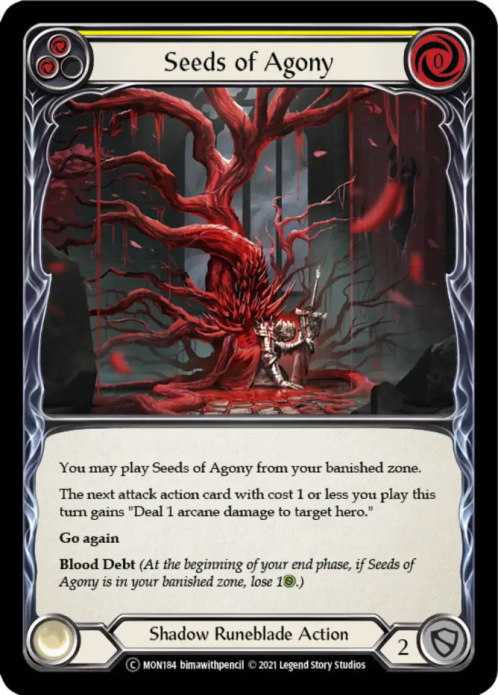Seeds of Agony (Yellow) [Monarch Unlimited] Unlimited Normal - Flesh And Blood Single