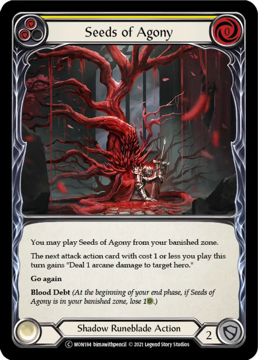 Seeds of Agony (Yellow) [Monarch Unlimited] Unlimited Normal - Flesh And Blood Single