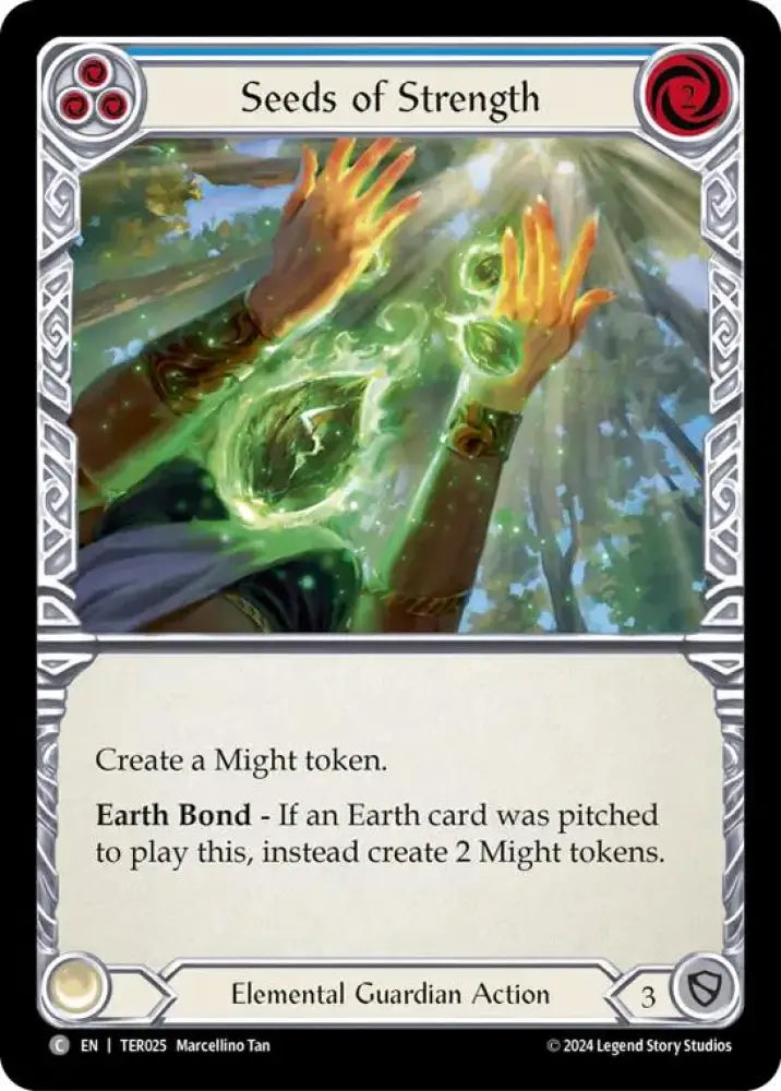 Seeds of Strength (Blue) [1st Strike] - Flesh And Blood Single