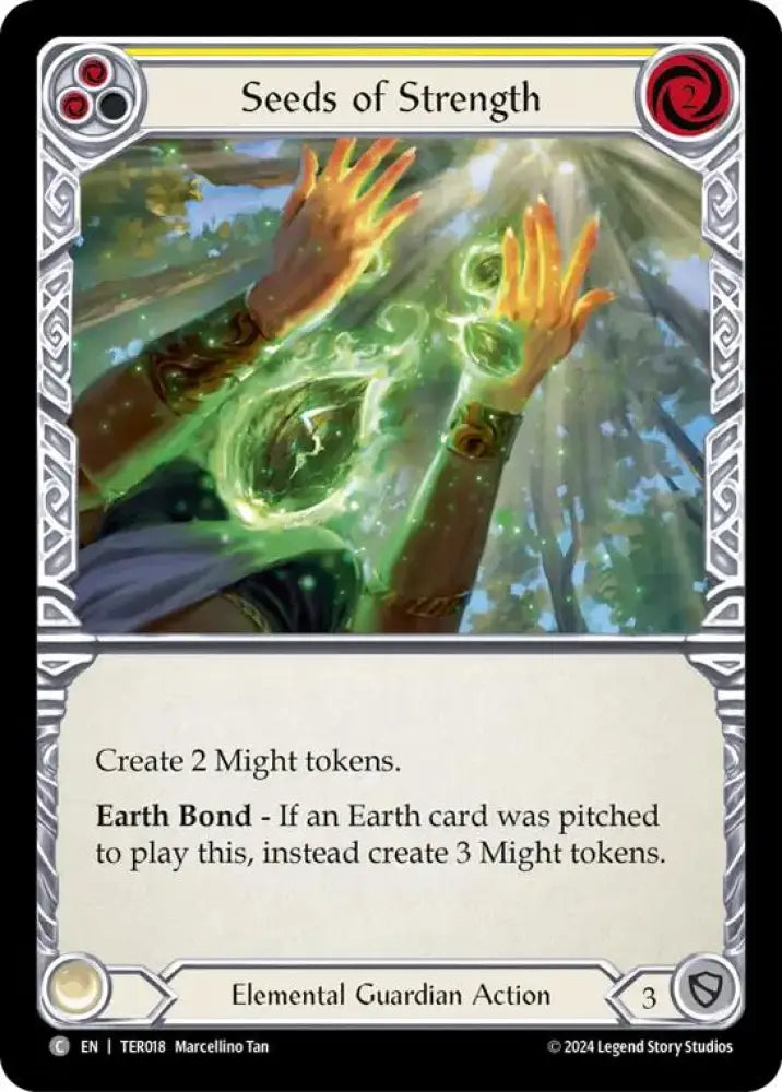 Seeds of Strength (Yellow) [1st Strike] - Flesh And Blood Single