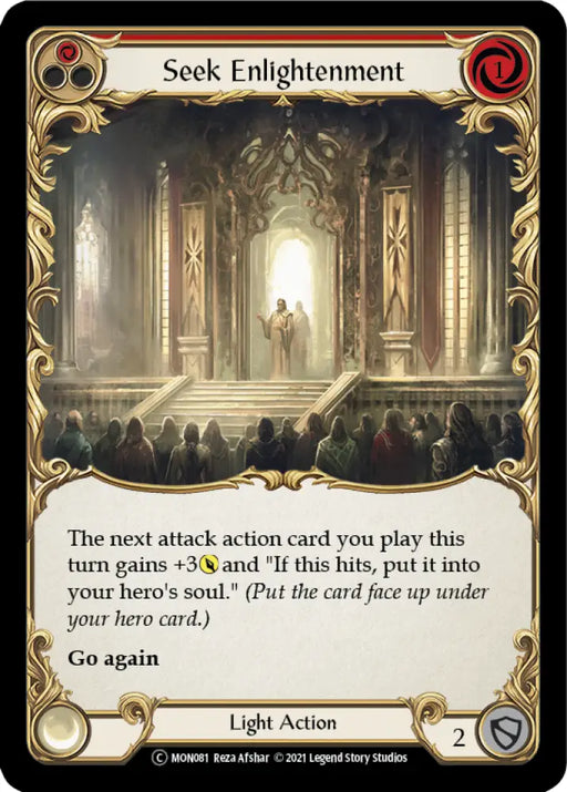Seek Enlightenment (Red) [Monarch Unlimited] Unlimited Rainbow Foil - Flesh And Blood Single