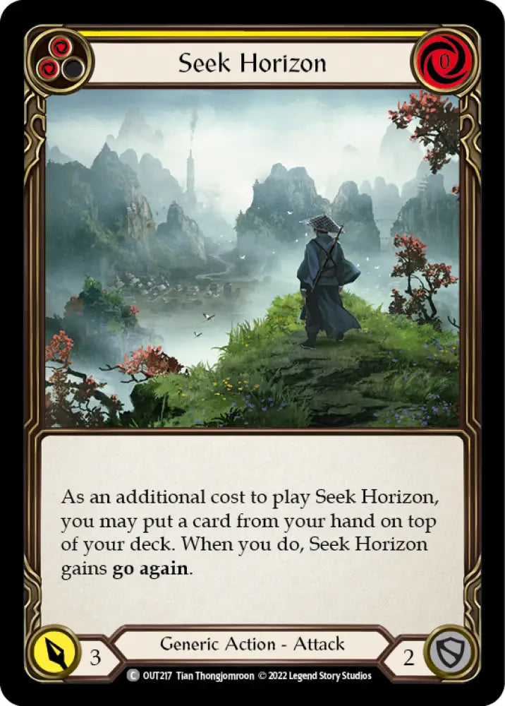 Seek Horizon (Yellow) [Outsiders] - Flesh And Blood Single