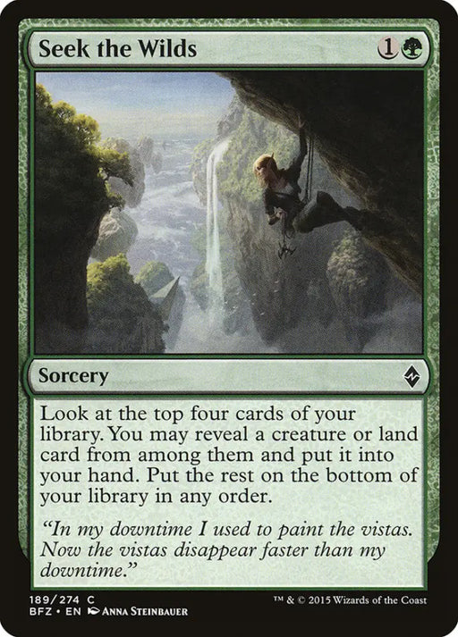 Seek the Wilds [Battle for Zendikar] - MTG Single