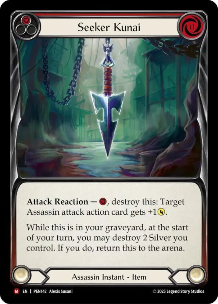 Seeker Kunai (Red) (PEN142) [Compendium of Rathe]