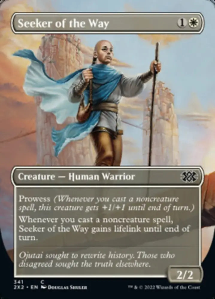Seeker of the Way (Borderless Alternate Art) [Double Masters 2022] - MTG Single
