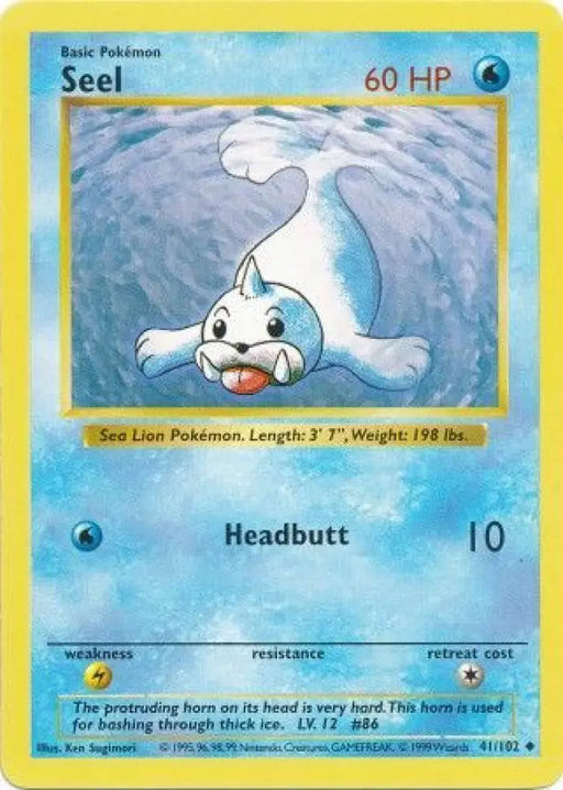 Seel (41/102) [Base Set Shadowless Unlimited] - Pokemon Single