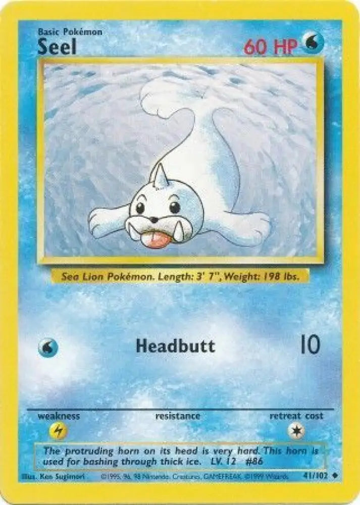 Seel (41/102) [Base Set Unlimited] - Pokemon Single