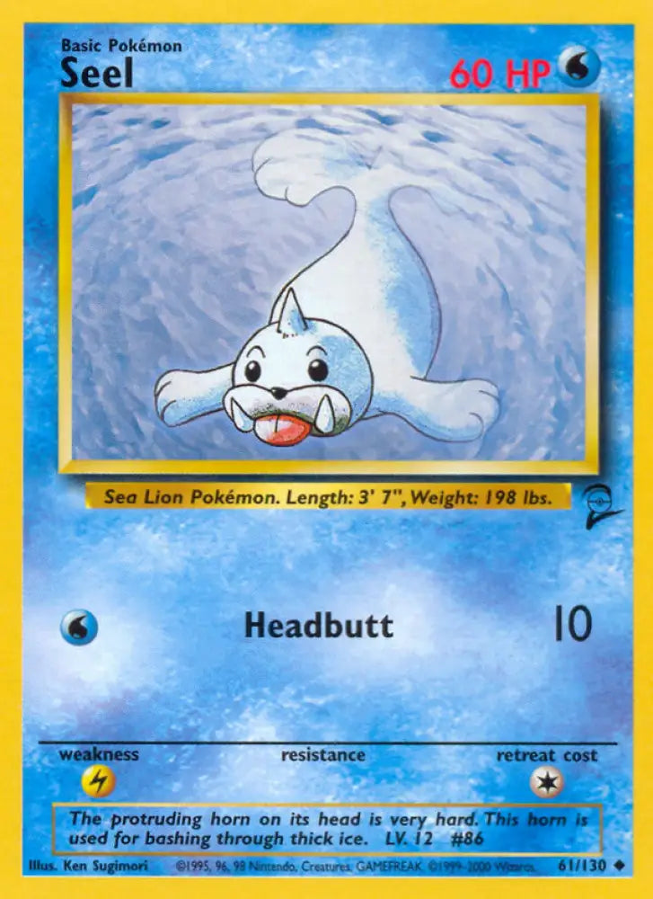 Seel (61/130) [Base Set 2] - Pokemon Single