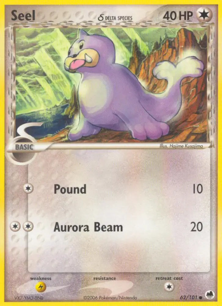 Seel (62/101) (Delta Species) [EX: Dragon Frontiers] - Pokemon Single