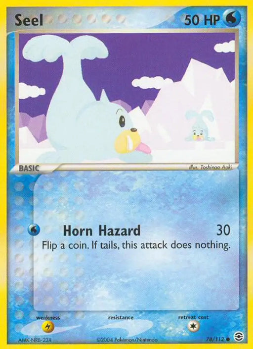 Seel (78/112) [EX: FireRed & LeafGreen] - Pokemon Single