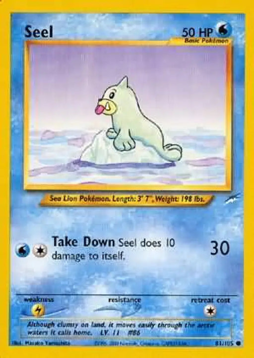Seel (81/105) [Neo Destiny Unlimited] - Pokemon Single