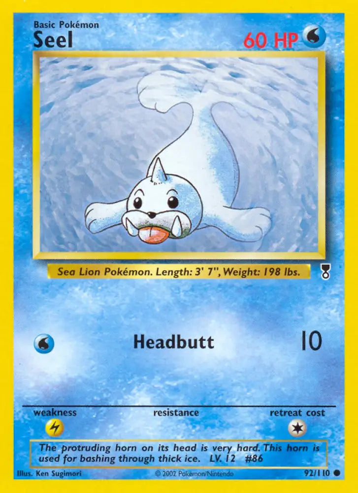 Seel (92/110) [Legendary Collection] - Pokemon Single