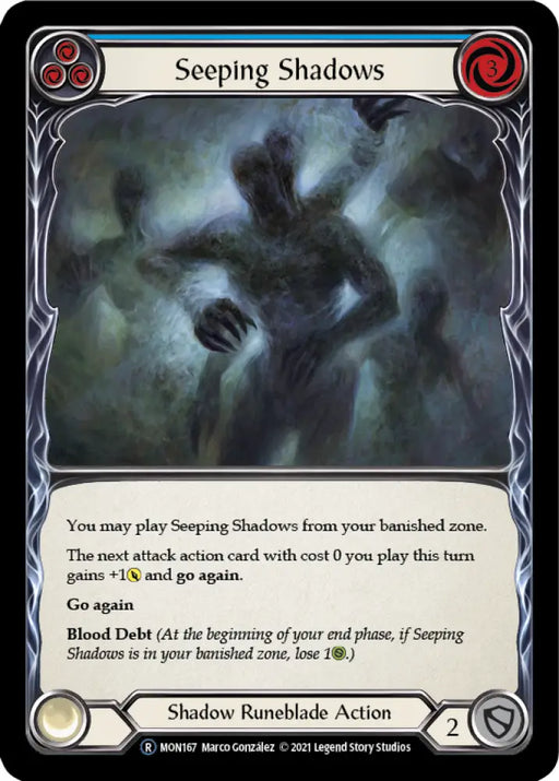 Seeping Shadows (Blue) [Monarch Unlimited] Unlimited Normal - Flesh And Blood Single