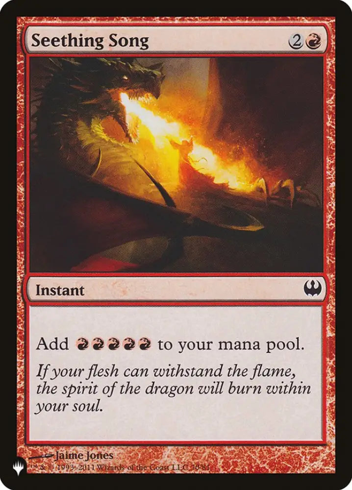 Seething Song [The List] - MTG Single