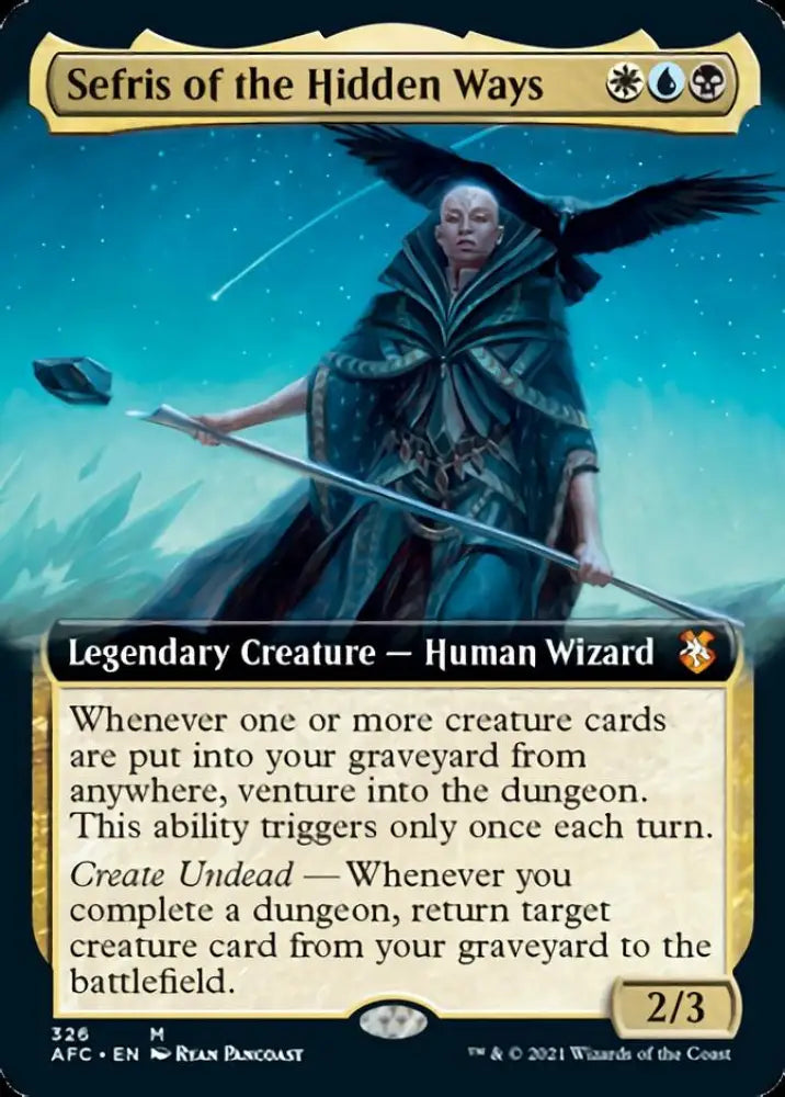 Sefris of the Hidden Ways (Extended Art) [Dungeons & Dragons: Adventures in the Forgotten Realms Commander] - MTG Single
