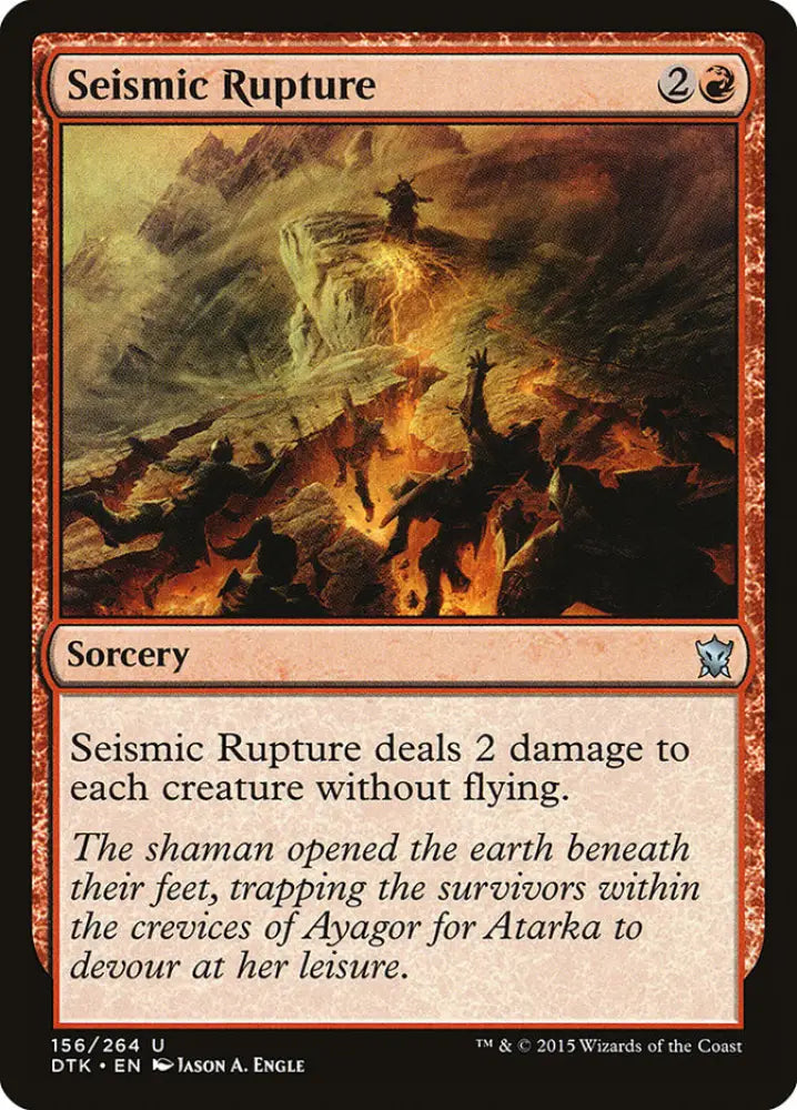 Seismic Rupture [Dragons of Tarkir] - MTG Single