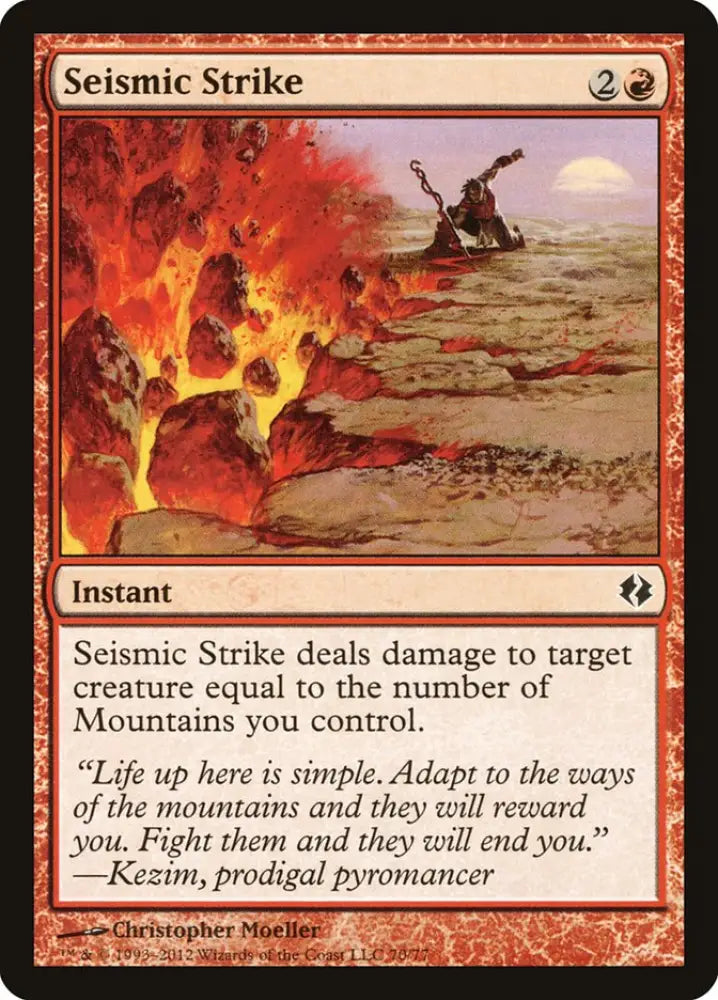 Seismic Strike [Duel Decks: Venser vs. Koth] - MTG Single