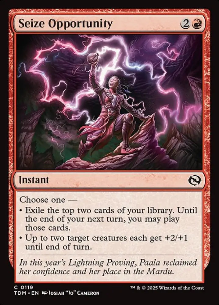 Seize Opportunity (119) [Tarkir: Dragonstorm]