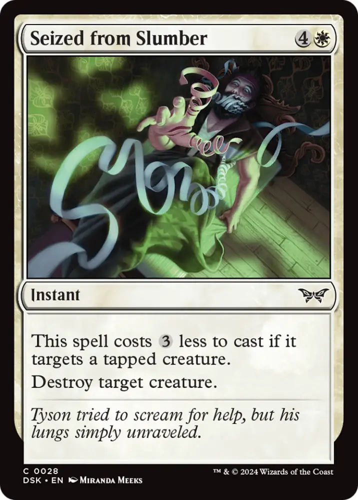 Seized from Slumber [Duskmourn: House of Horror] - MTG Single