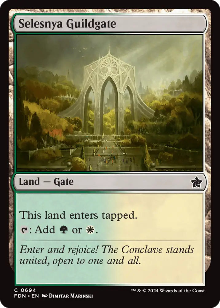 Selesnya Guildgate [Foundations] - MTG Single