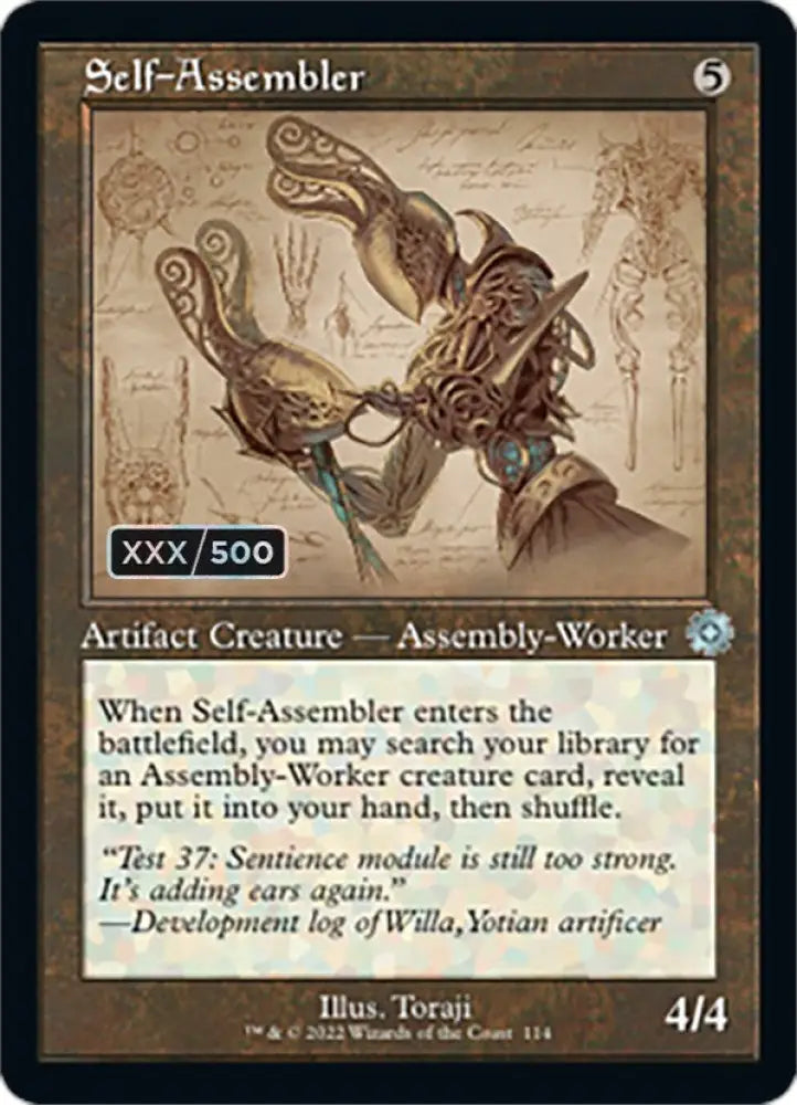 Self-Assembler (Retro Schematic) (Serialized) [The Brothers’ War Retro Artifacts] - MTG Single